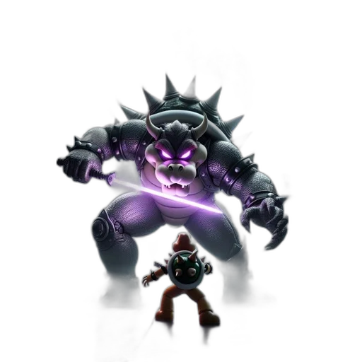 weapon, creature, staff, robot transparent PNG cut-out