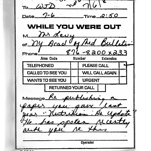 note, operator, wtd, july transparent PNG cut-out