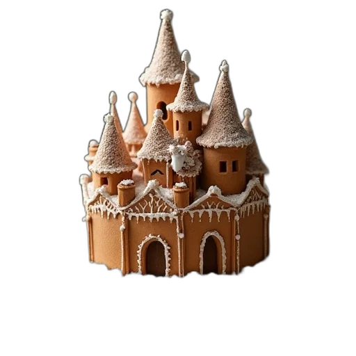 crown, building, 3d render, concept art transparent PNG cut-out