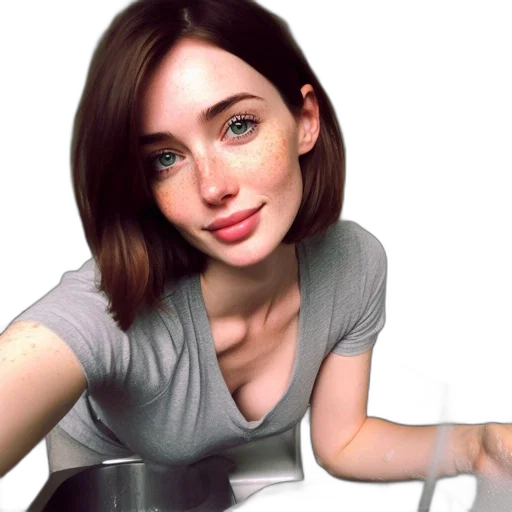 robot, face, photorealistic, oil painting transparent PNG cut-out