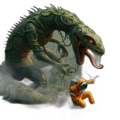 dragon, creature, animal, concept art transparent PNG cut-out
