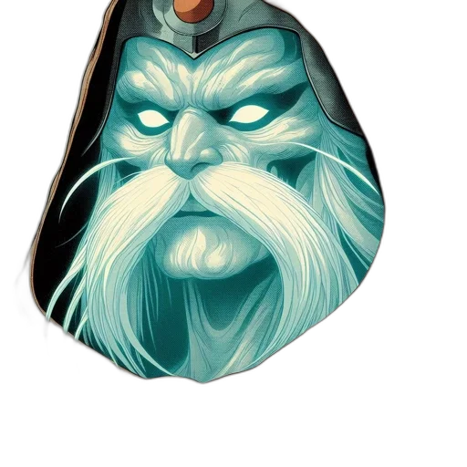 face, mask, staff, crown transparent PNG cut-out
