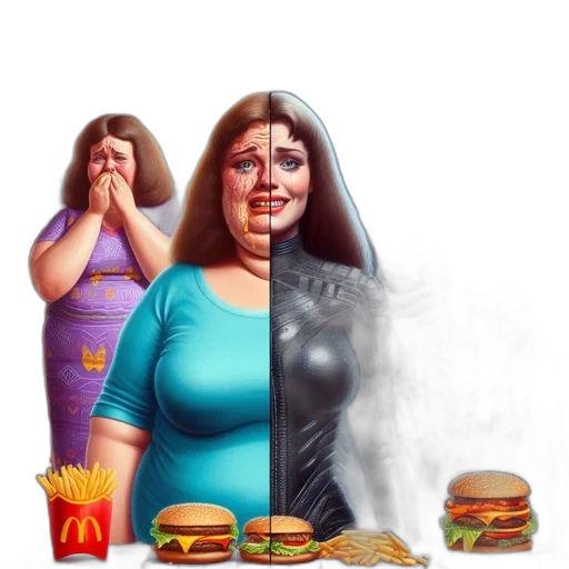 food, dress, concept art, photorealistic transparent PNG cut-out