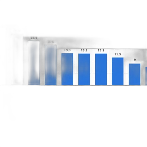 blue, bar, chart, shows transparent PNG cut-out