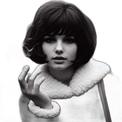 jacket, face, hair, jewelry transparent PNG cut-out