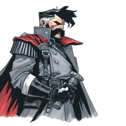 jacket, weapon, staff, mask transparent PNG cut-out