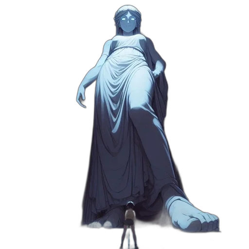 dress, robot, staff, face transparent PNG cut-out