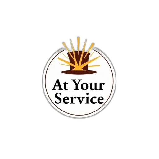 staff, circular, logo, white transparent PNG cut-out