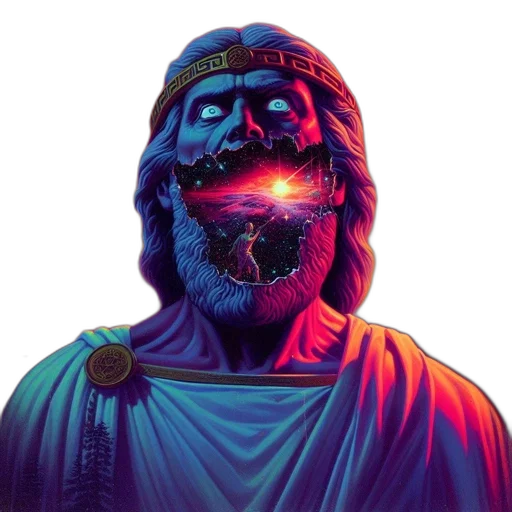 mask, face, vaporwave, cyberpunk transparent PNG cut-out
