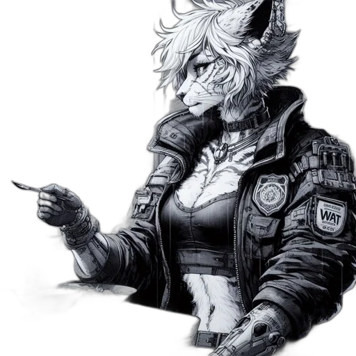 jacket, dragon, staff, animal transparent PNG cut-out
