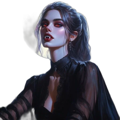 face, fantasy art, concept art, comic book art transparent PNG cut-out
