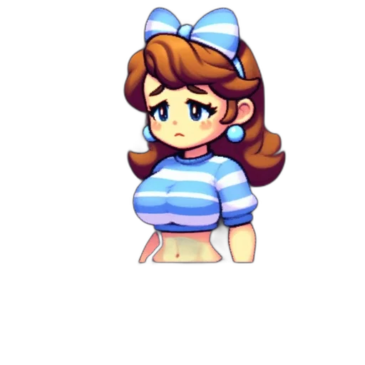 hat, dress, staff, creature transparent PNG cut-out