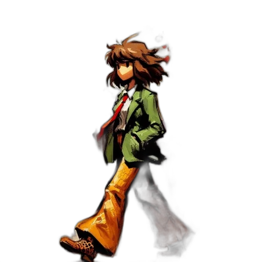 jacket, staff, concept art, pixel art transparent PNG cut-out