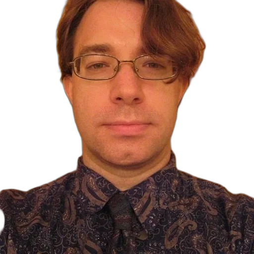 staff, jacket, hair, face transparent PNG cut-out