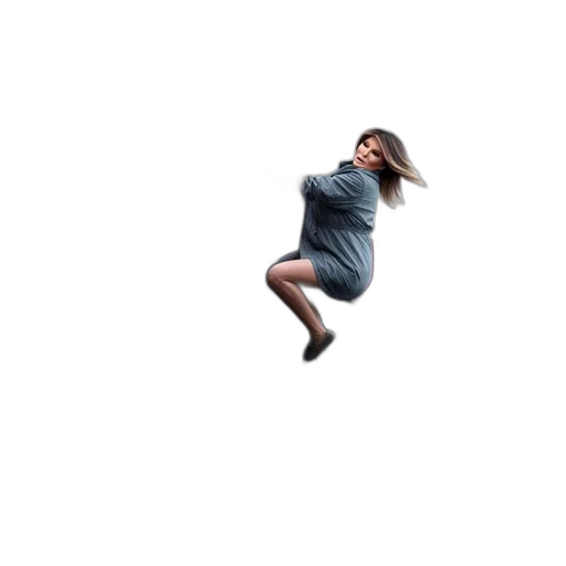 dress, shoes, hair, creature transparent PNG cut-out