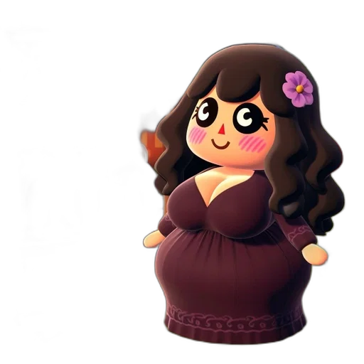 dress, 3d render, concept art, cartoon transparent PNG cut-out