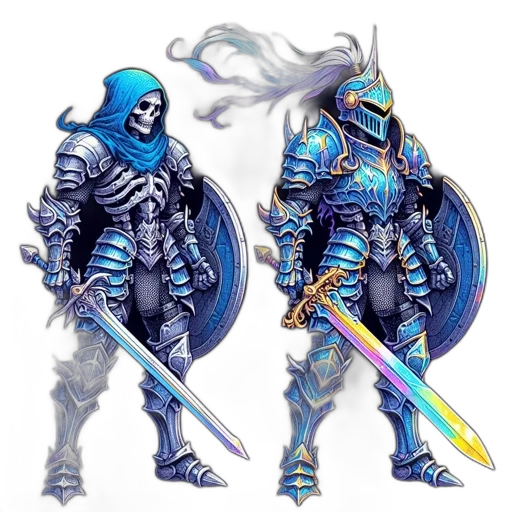 concept art, fantasy art, comic book art, pixel art transparent PNG cut-out