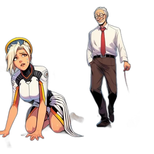 staff, concept art, comic book art, anime transparent PNG cut-out