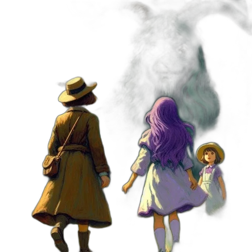 hat, umbrella, concept art, watercolor transparent PNG cut-out