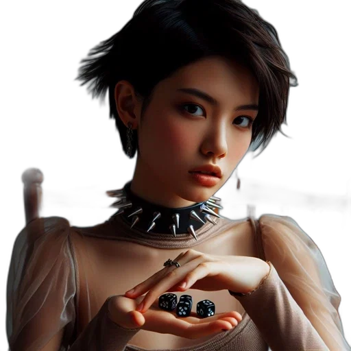 jewelry, robot, face, dress transparent PNG cut-out