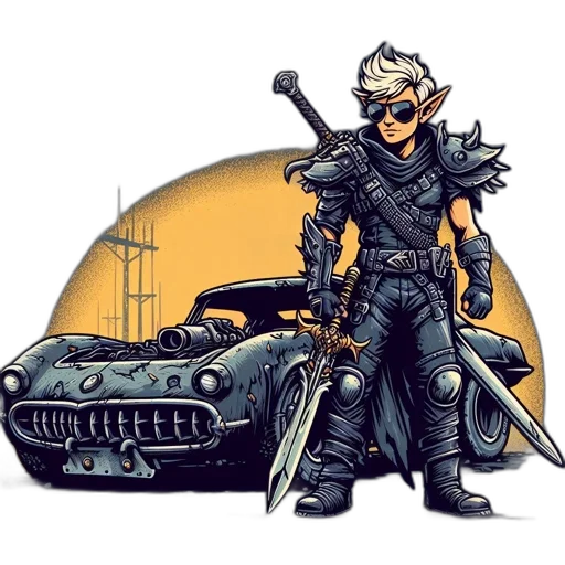 car, weapon, dragon, sword transparent PNG cut-out