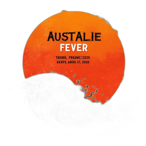 aussie, fever, exhibition, flyer transparent PNG cut-out