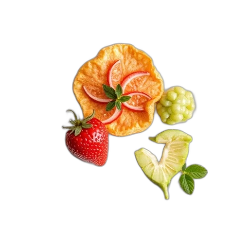 food, flower, crown, staff transparent PNG cut-out