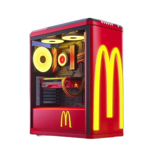 robot, food, weapon, 3d render transparent PNG cut-out