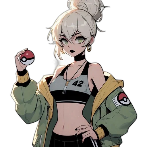 jacket, staff, weapon, concept art transparent PNG cut-out