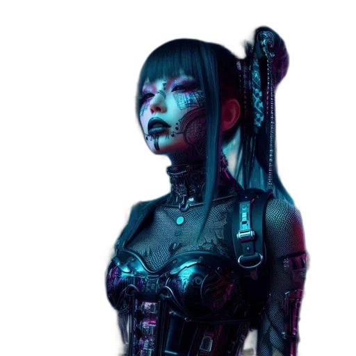 robot, staff, weapon, face transparent PNG cut-out