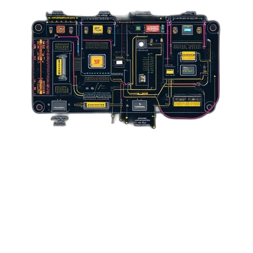 robot, building, car, weapon transparent PNG cut-out