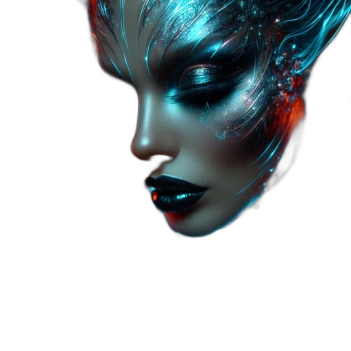 mask, face, creature, robot transparent PNG cut-out