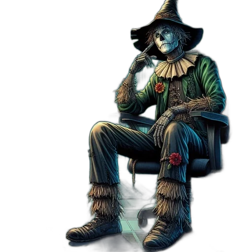 staff, mask, hat, jacket transparent PNG cut-out
