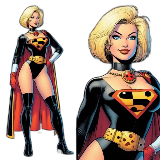 comic book art, concept art, cartoon, confident transparent PNG cut-out