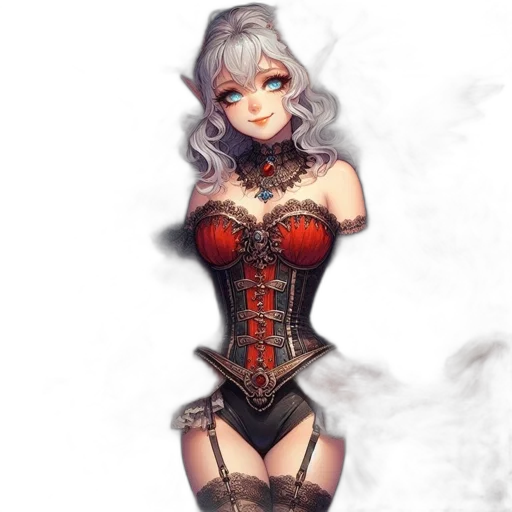 dress, staff, mask, jewelry transparent PNG cut-out
