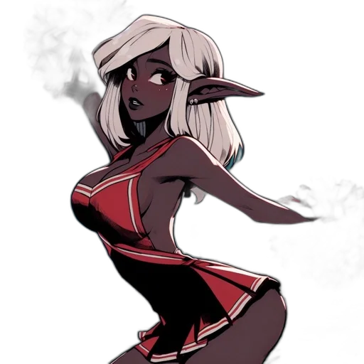 dress, staff, concept art, comic book art transparent PNG cut-out