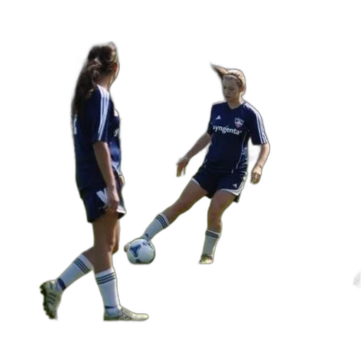 3d render, two, soccer, players transparent PNG cut-out
