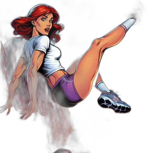 comic book art, concept art, fantasy art, cartoon transparent PNG cut-out