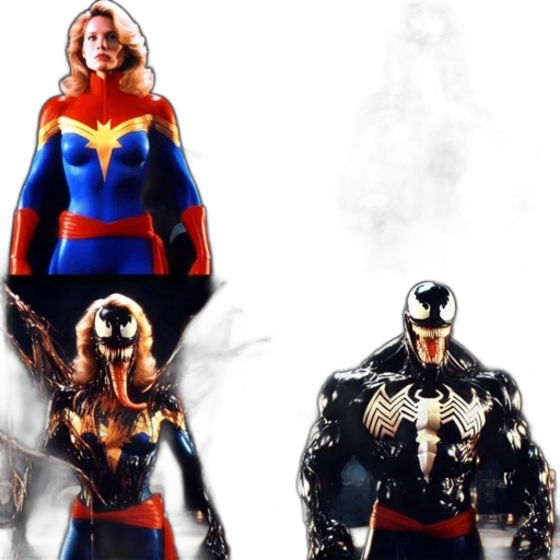 comic book art, concept art, 3d render, four transparent PNG cut-out