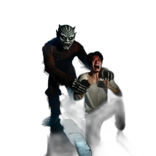 mask, creature, robot, weapon transparent PNG cut-out