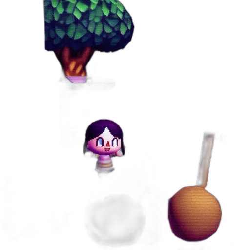 tree, food, creature, pixel art transparent PNG cut-out