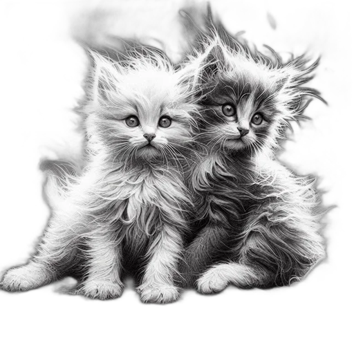 animal, pencil sketch, photorealistic, oil painting transparent PNG cut-out