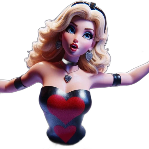 dress, 3d render, comic book art, cartoon transparent PNG cut-out