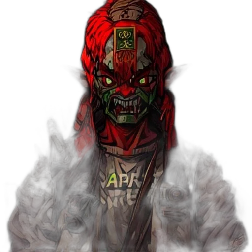 mask, face, staff, creature transparent PNG cut-out