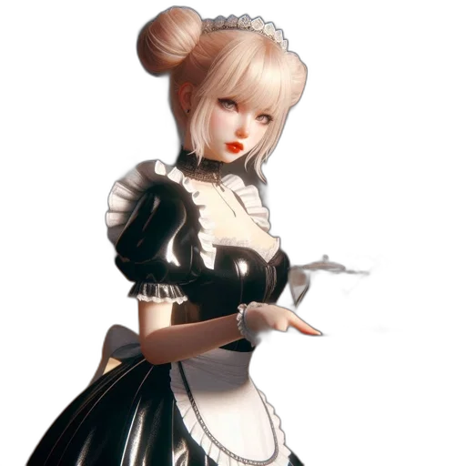 staff, dress, concept art, 3d render transparent PNG cut-out