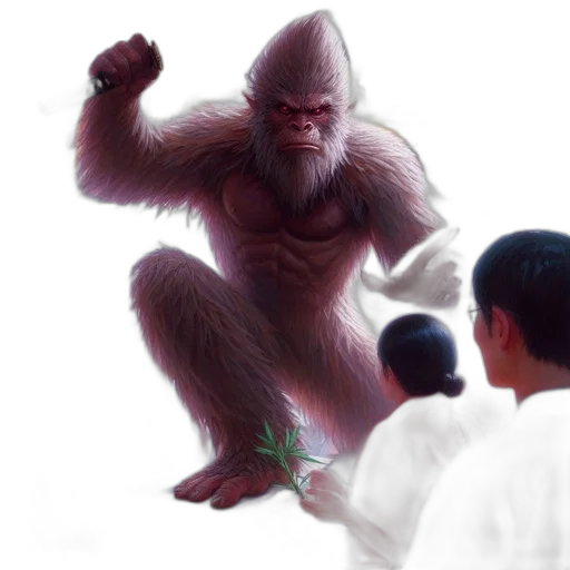 creature, animal, concept art, photorealistic transparent PNG cut-out