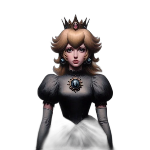 crown, dress, concept art, fantasy art transparent PNG cut-out