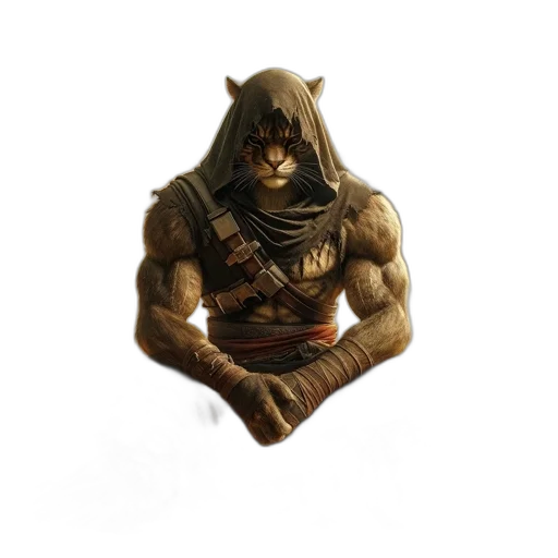 mask, creature, sword, staff transparent PNG cut-out