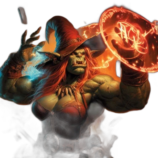 concept art, fantasy art, comic book art, fire transparent PNG cut-out