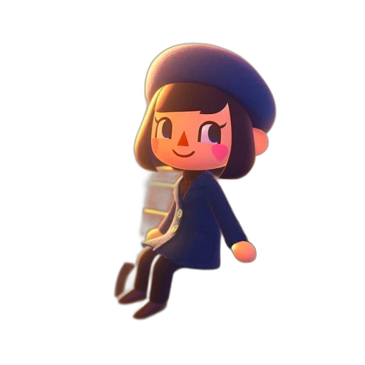 hat, staff, jacket, creature transparent PNG cut-out